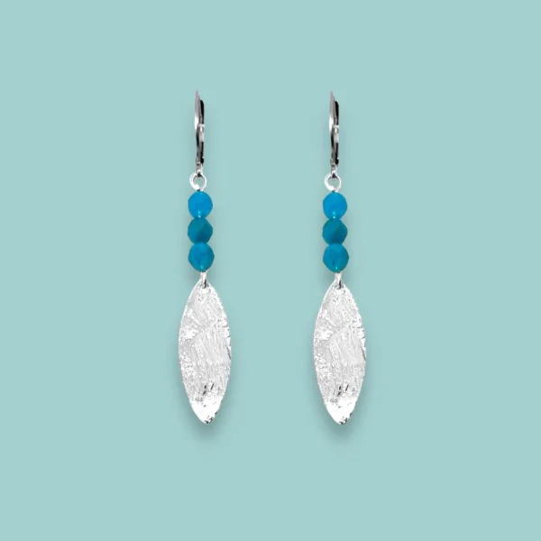 Boucles d'oreilles argentées Palerme