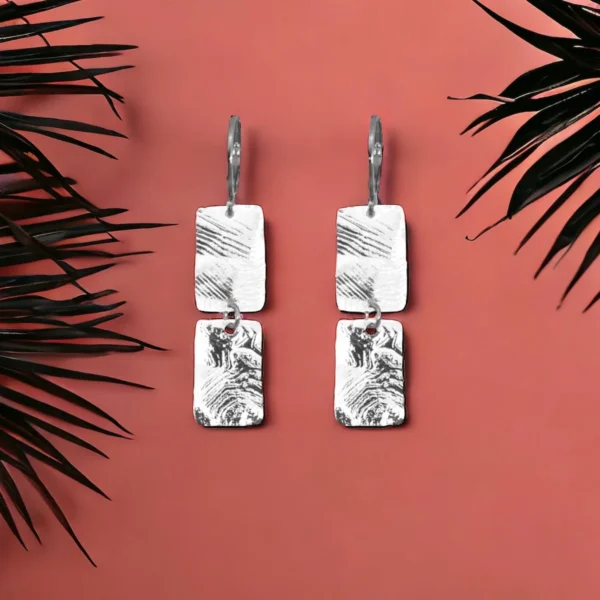 Boucles d'oreilles argentées Almeria