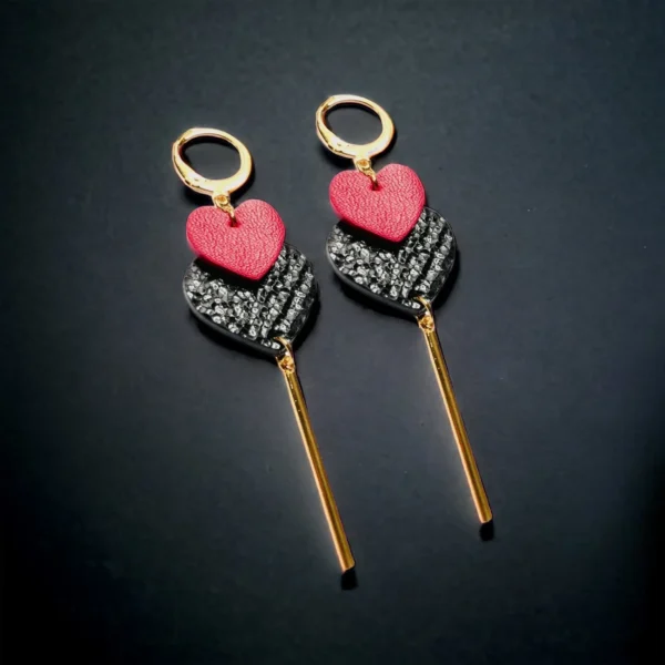 Boucles d'oreilles cuir Félicie