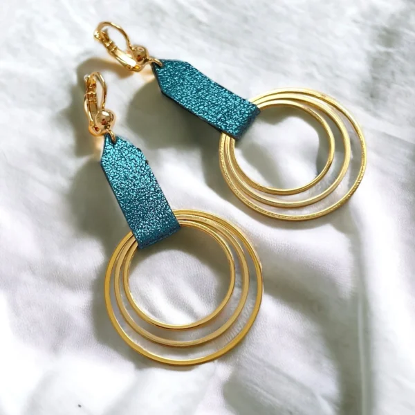 Boucles d'oreilles cuir Dizzo
