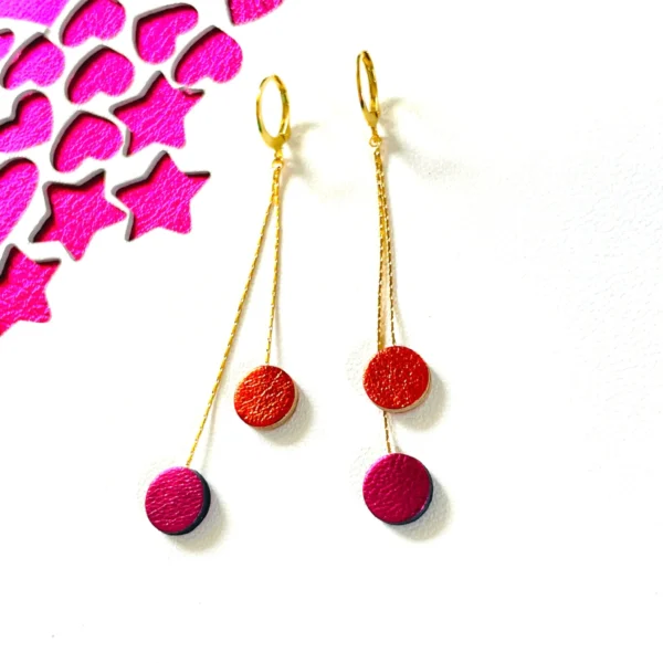 Boucles d'oreilles cuir Merry