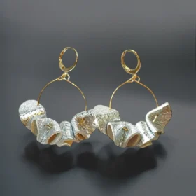 Boucles d’oreilles cuir Flamenco upcyclées