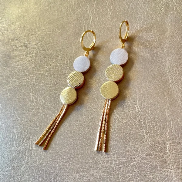 Boucles d'oreilles cuir Janis