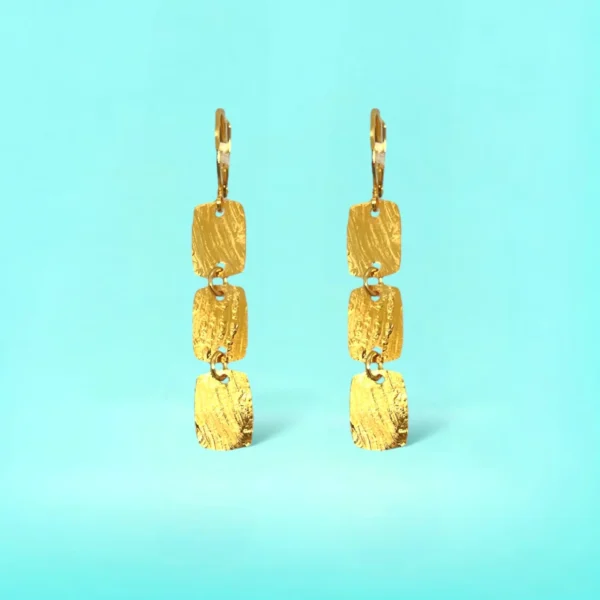 Boucles d'oreilles dorées Palma